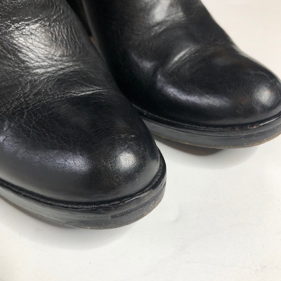 Laura Bellariva High Heel Platform Black Leather Boots Sz 39 - Picture 5 of 16